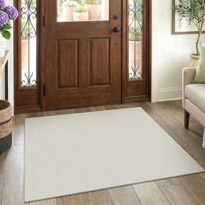 EARTHALL Washable Area Rug, Non Slip Entryway Rug, 4x6 Ft, Sand/Beige