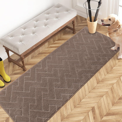 PURRUGS Dirt Trapping Door Mat Indoor Entrance, 32" x 47", Taupe