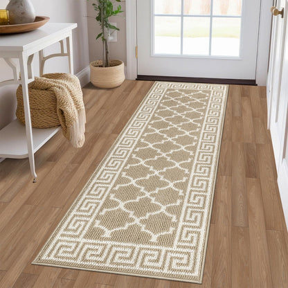 Pauwer Door Mat Indoor Entrance 20"x60", Absorbent Dirt Trapper Rugs, Grey