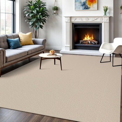 IOHOUZE Small Area Rug 2x3 Washable Woven Rugs for Entryway Non Slip Rubber Backed Front Door Rugs Indoor Doormat Throw Rug Floor Carpet for Entrance Kitchen, Cream/Beige