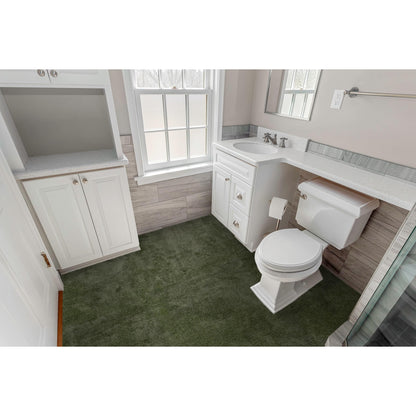 Garland Rug Room Size Bathroom Carpet 5 ft x 6 ft Platinum Gray – Soft, Plush, Absorbent, Quick-Dry, Durable Unbound Edges for Easy Cutting
