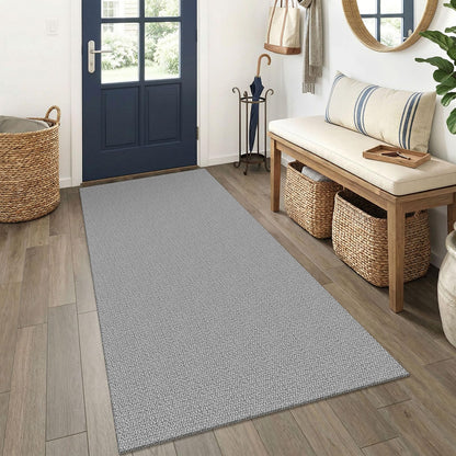 EARTHALL Washable Area Rug, Non Slip Entryway Rug, 4x6 Ft, Sand/Beige
