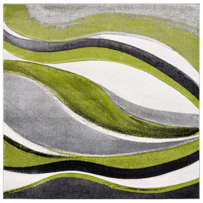 SAFAVIEH Hollywood Area Rug 10'6"x14', Modern Grey & Blue HLW766F
