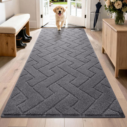 PURRUGS Dirt Trapping Door Mat Indoor Entrance, 32" x 47", Taupe