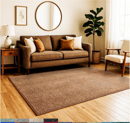 KOECKRITZ Dyersburg Indoor Area Rug – Soft Durable Polyester Carpet, Custom Cut-to-Size, Medium Pile, Stain & Fade Resistant, Living Room Bedroom Office Rug