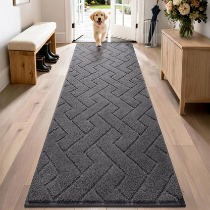 PURRUGS Dirt Trapping Door Mat Indoor Entrance, 32" x 47", Taupe