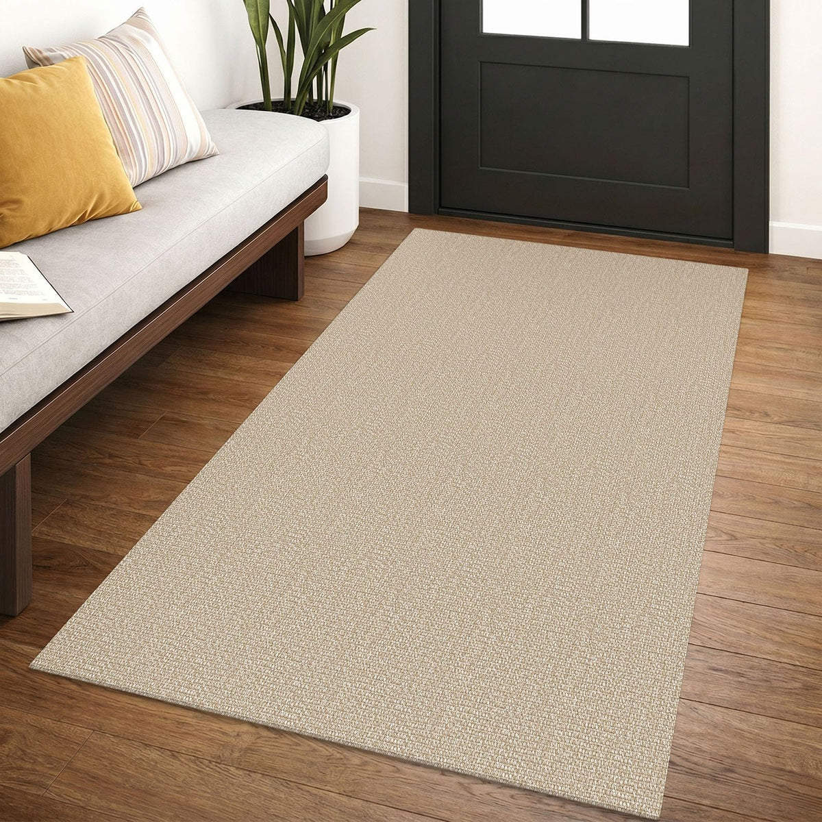 Lansny 2x3 ft Small Boho Washable Entryway Area Rug Non Slip Kitchen Runner