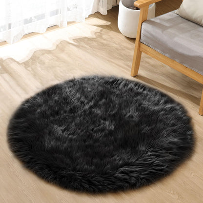 ORINOVA White Faux Sheepskin Shag Fur Runner Rugs for Living Room Bedroom Fluffy Washable Furry Area Rug 2x6 Nursery Rug Teen Room Décor