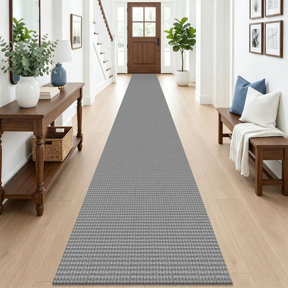 EARTHALL Woven Area Rug 3x5 Ft Washable Rugs for Entryway Braided Non Slip Rubber Backed Throw Rugs Door Mat Indoor Outdoor Entrance Cotton Carpet for Kitchen Foyer Front Door, Orange/Tan/Brown