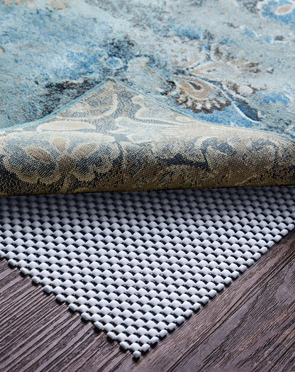 Veken 8x10 Ft Rug Pad Gripper for Hardwood Floors, Non Slip Dark Blue Rug Pads for Area Rugs, Thick Rug Grippers for Tile Floors, Under Carpet Anti Skid Mat, Keep Your Rugs Safe and in Place