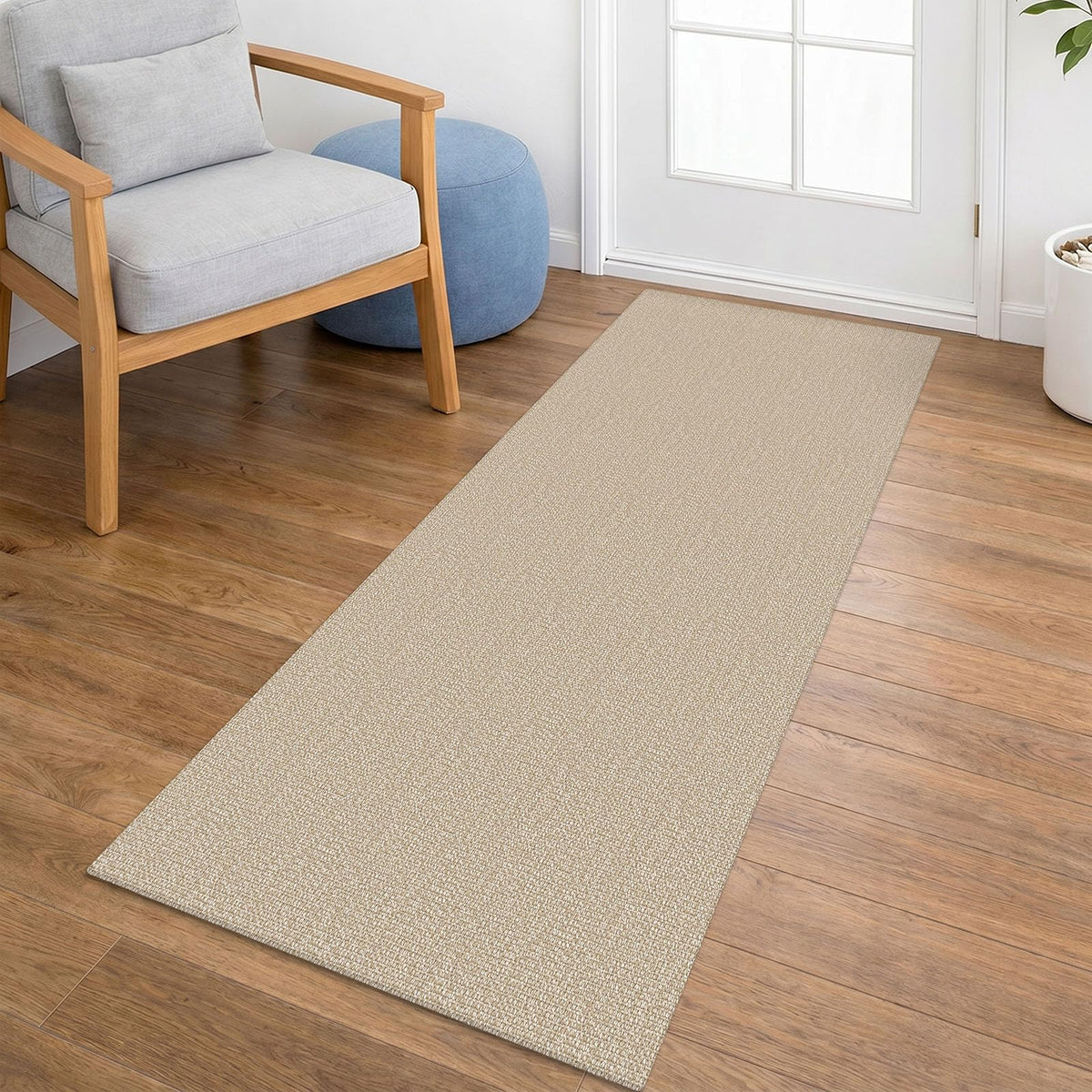 Lansny 2x3 ft Small Boho Washable Entryway Area Rug Non Slip Kitchen Runner