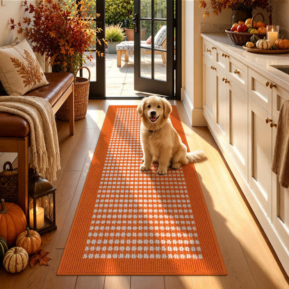 Ileading Laundry Room Runner Rug 2'x6' Non Slip Farmhouse Kitchen Floor Mats with Rubber Backing Machine Washable Beige Indoor Decor Carpet for Doormat Hallway Entryway Petmat Garage Balcony