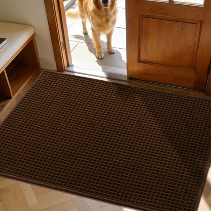 YIHOUSE Indoor Door Mat 24" x 36", Non-Slip Washable Entryway Mat, Dirt Trapper Absorbent Entrance Mat, Low Profile Floor Mat for Front/Back Door, Entryway, Dark Gray ﻿