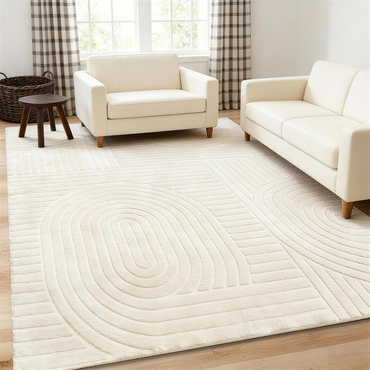 Brown Solid Area Rug 9x12 Large Washable Soft Rugs for Living Room