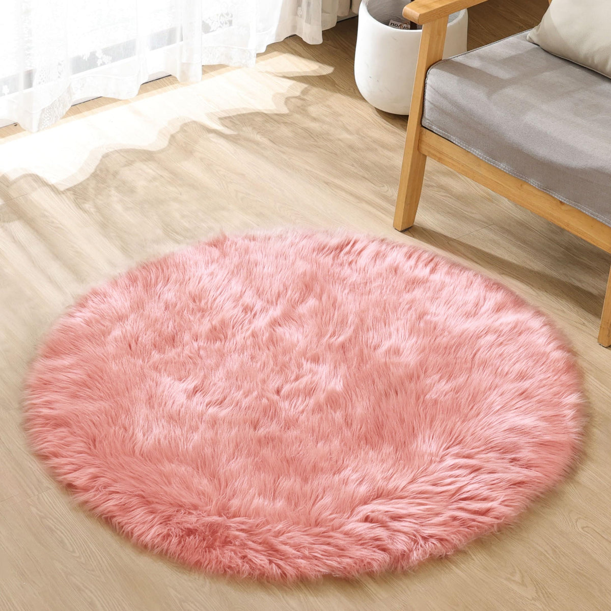ORINOVA White Faux Sheepskin Shag Fur Runner Rugs for Living Room Bedroom Fluffy Washable Furry Area Rug 2x6 Nursery Rug Teen Room Décor