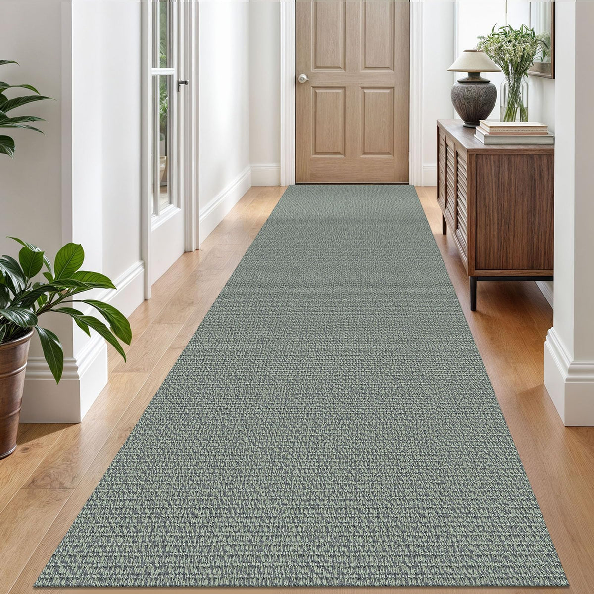 EARTHALL Washable Area Rug, Non Slip Entryway Rug, 4x6 Ft, Sand/Beige