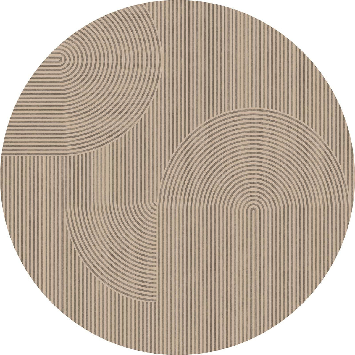 Easy Jute Rug for Pet Homes: 4x6 Outdoor Rug - Geometric Arch Pattern