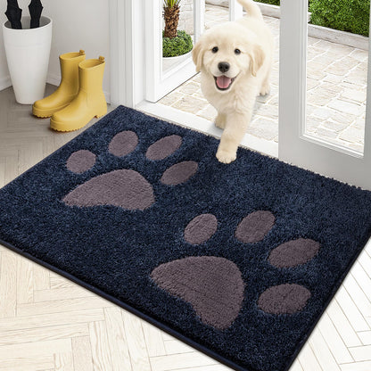 PURRUGS Dirt Trapping Door Mat Indoor Entrance, 32" x 47", Grey