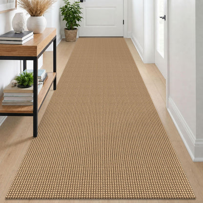 IOHOUZE Washable Area Rug 3x5 Non Slip Rubber Backed Woven Rugs for Entryway Rugs Indoor Outdoor Doormat Throw Rug Floor Carpet for Entrance Kitchen Front Door, Olive Green/Earthy Green
