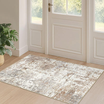 LOONGRUG 10x14 Area Rugs Washable Large Neutral Modern Living Room Rug