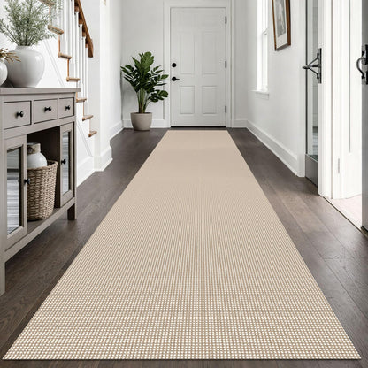 IOHOUZE Small Area Rug 2x3 Washable Woven Rugs for Entryway Non Slip Rubber Backed Front Door Rugs Indoor Doormat Throw Rug Floor Carpet for Entrance Kitchen, Cream/Beige