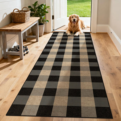Washable 8x10 Modern Rainbow Easy Jute Indoor Outdoor Rug for Living Room