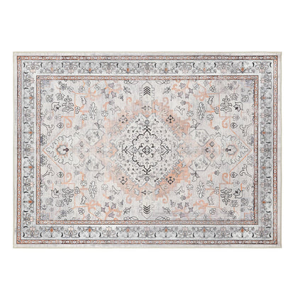 HOOBRO 2 x 3 Area Rugs Washable, Small Rugs for Entryway Kitchen Bathroom Mat Indoor Low Pile Soft Rug, Non-Slip Backing Stain Resistant Carpets, Pet Friendly Machine Washable, Vintage Beige EF01AR01