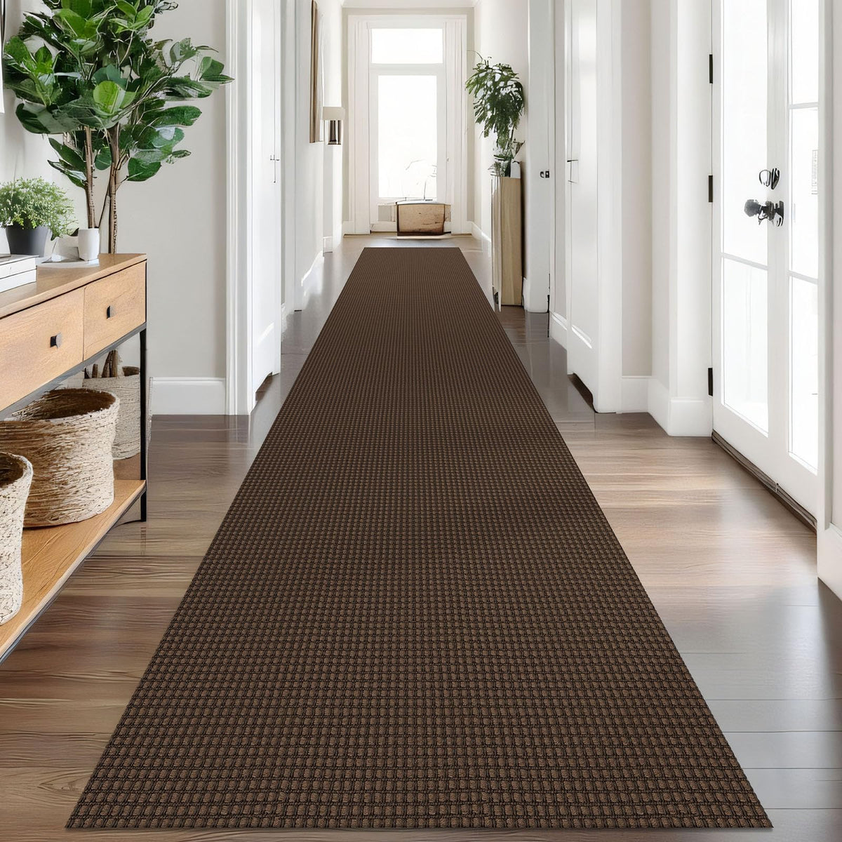 IOHOUZE Small Area Rug 2x3 Washable Woven Rugs for Entryway Non Slip Rubber Backed Front Door Rugs Indoor Doormat Throw Rug Floor Carpet for Entrance Kitchen, Cream/Beige