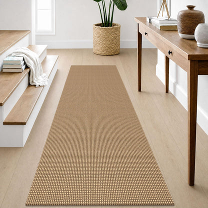 IOHOUZE Small Area Rug 2x3 Washable Woven Rugs for Entryway Non Slip Rubber Backed Front Door Rugs Indoor Doormat Throw Rug Floor Carpet for Entrance Kitchen, Cream/Beige