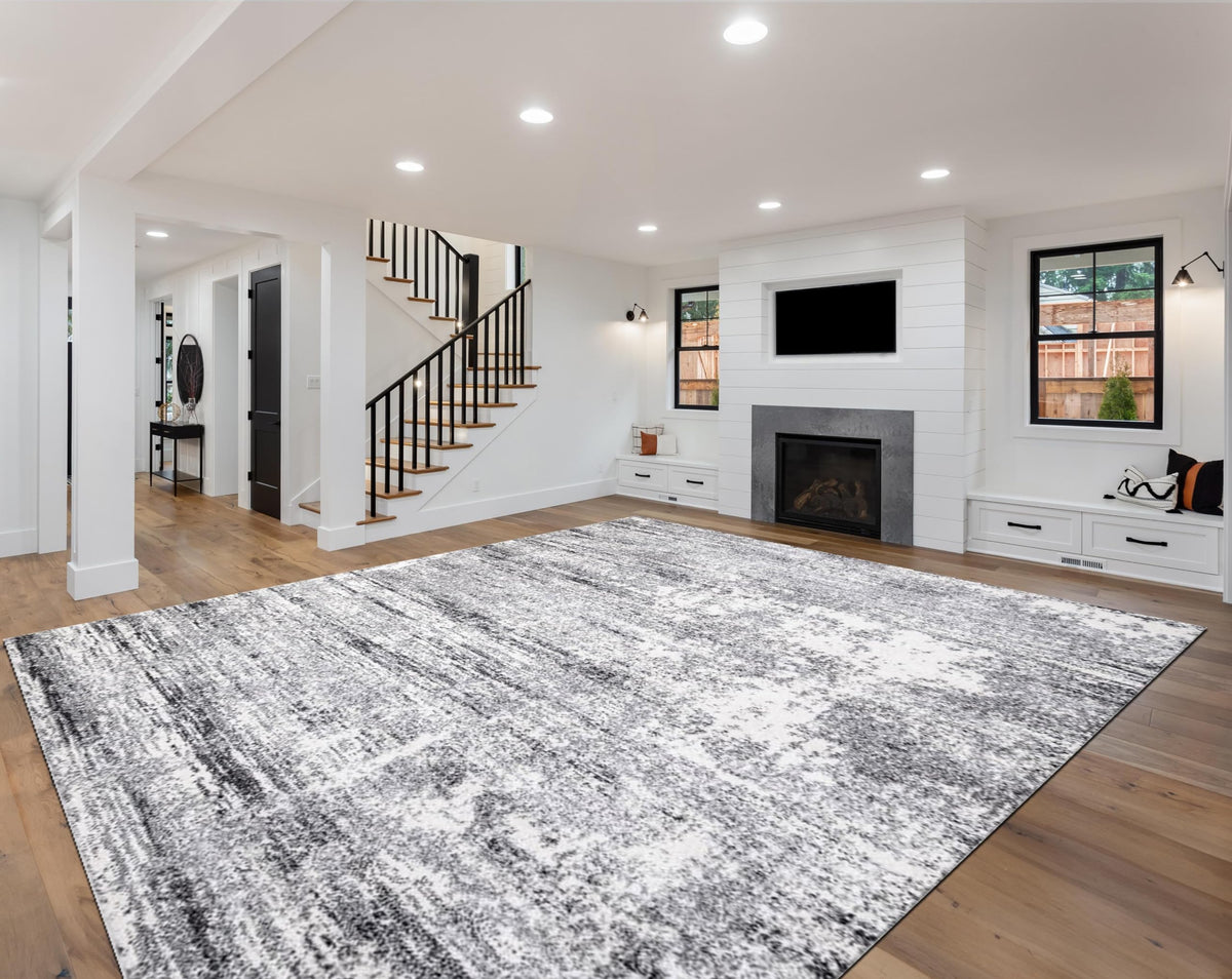 Keen Home Design Abstract Non-Shedding Area Rug, Soft Thick Pile, 10x14