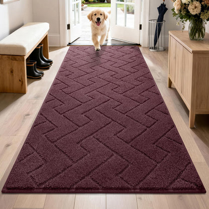 PURRUGS Dirt Trapping Door Mat Indoor Entrance, 32" x 47", Taupe