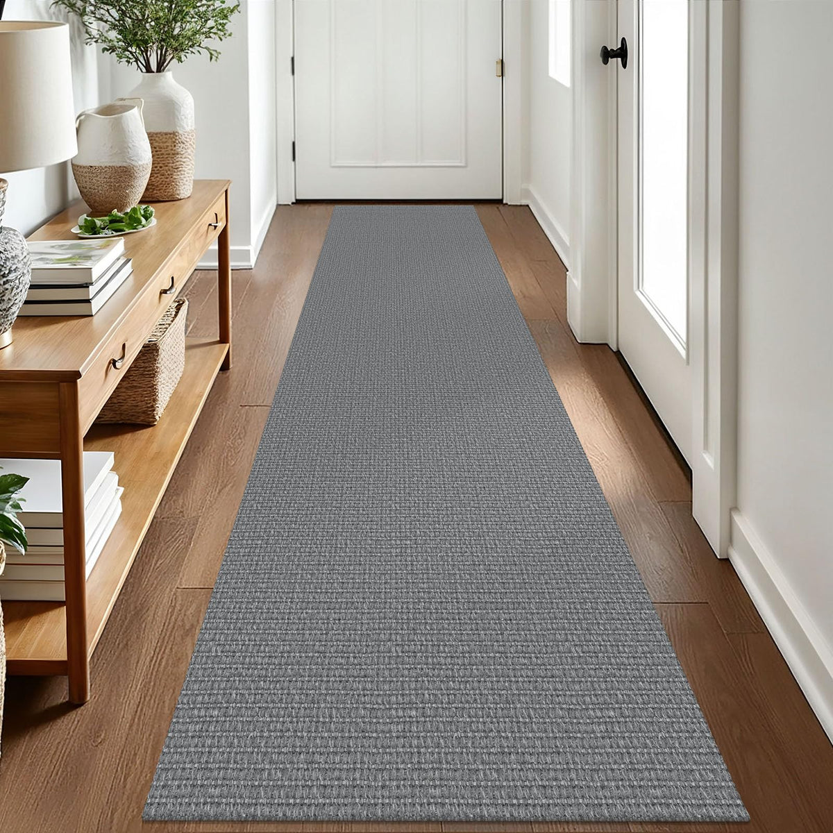 EARTHALL Washable Area Rug, Non Slip Entryway Rug, 4x6 Ft, Sand/Beige