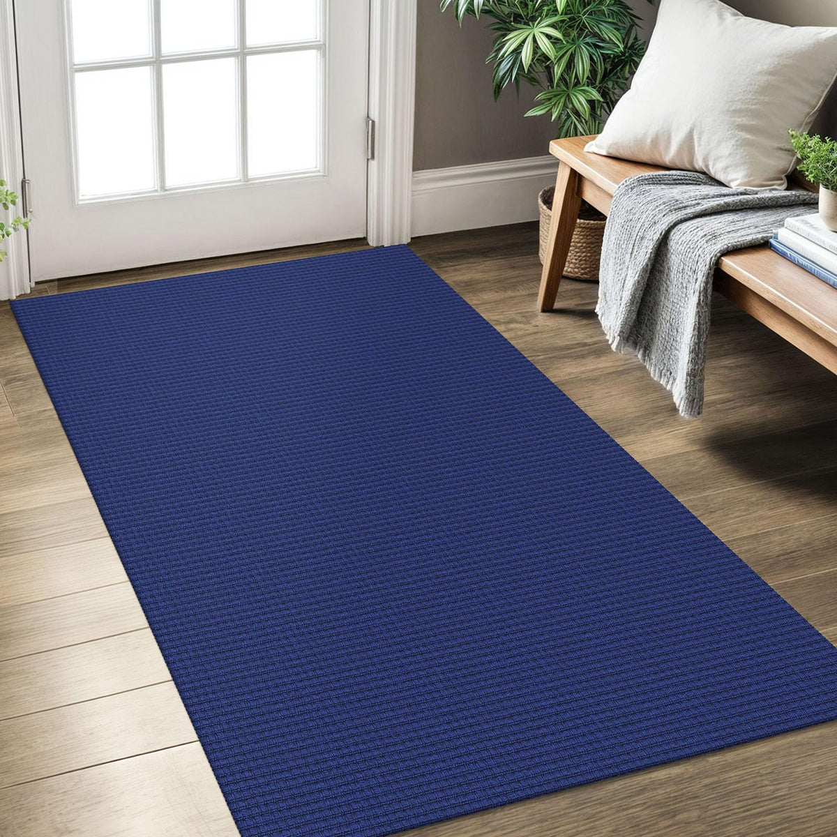 KOZYFLY Extra Long Runners for Hallways 3x20 ft Washable Kitchen Runner Non Slip Rubber Backed Hallway Rug Cotton Entryway Runner Rug Floor Carpet for Indoor Hall, Kitchen, Stair, Black/Dark Grey