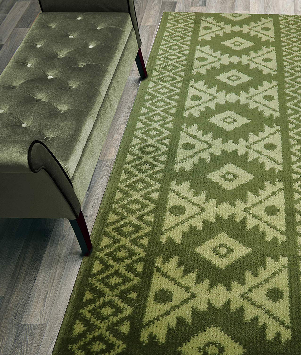 Runner Rug 6 ft, Non-Slip Washable Rug, Grey Textured Carpet for Kitchen Hallway Laundry Entryway, Rubber Backing, Indoor, Rolled in Box (26" x 6'), Custom Size Floor Runner