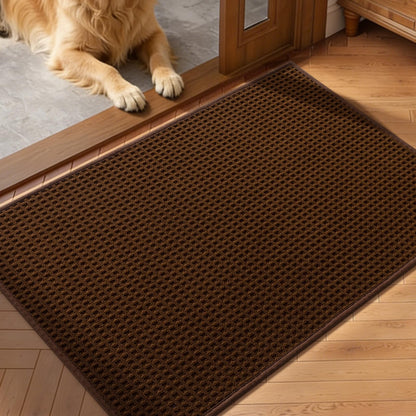 YIHOUSE Indoor Door Mat 24" x 36", Non-Slip Washable Entryway Mat, Dirt Trapper Absorbent Entrance Mat, Low Profile Floor Mat for Front/Back Door, Entryway, Dark Gray ﻿