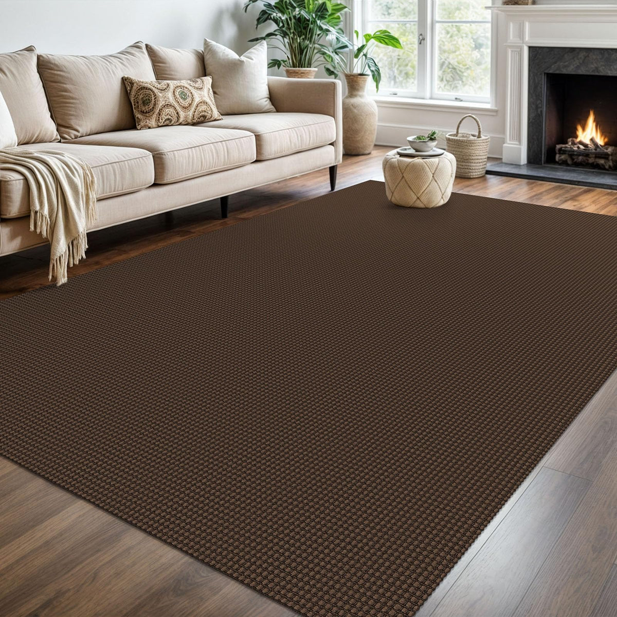 KOZYFLY Extra Long Runners for Hallways 3x20 ft Washable Kitchen Runner Non Slip Rubber Backed Hallway Rug Cotton Entryway Runner Rug Floor Carpet for Indoor Hall, Kitchen, Stair, Black/Dark Grey