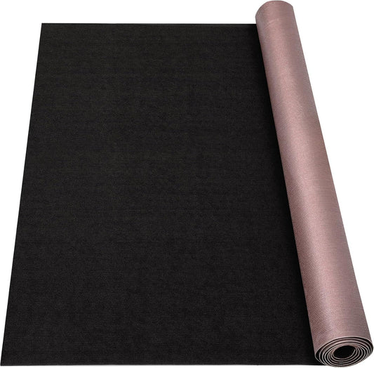 Grefinity Marine Carpet, 5 FT x 15 FT Black Indoor Outdoor Carpet