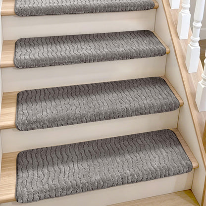 Domnesto Rounded Bullnose Carpet Stair Treads - 15 Pack, 36"