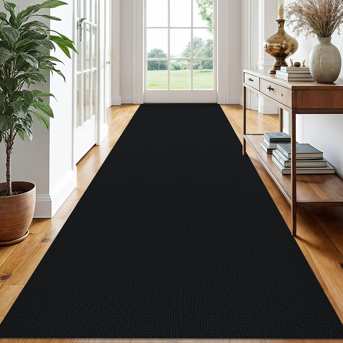 EARTHALL Washable Area Rug, Non Slip Entryway Rug, 4x6 Ft, Sand/Beige