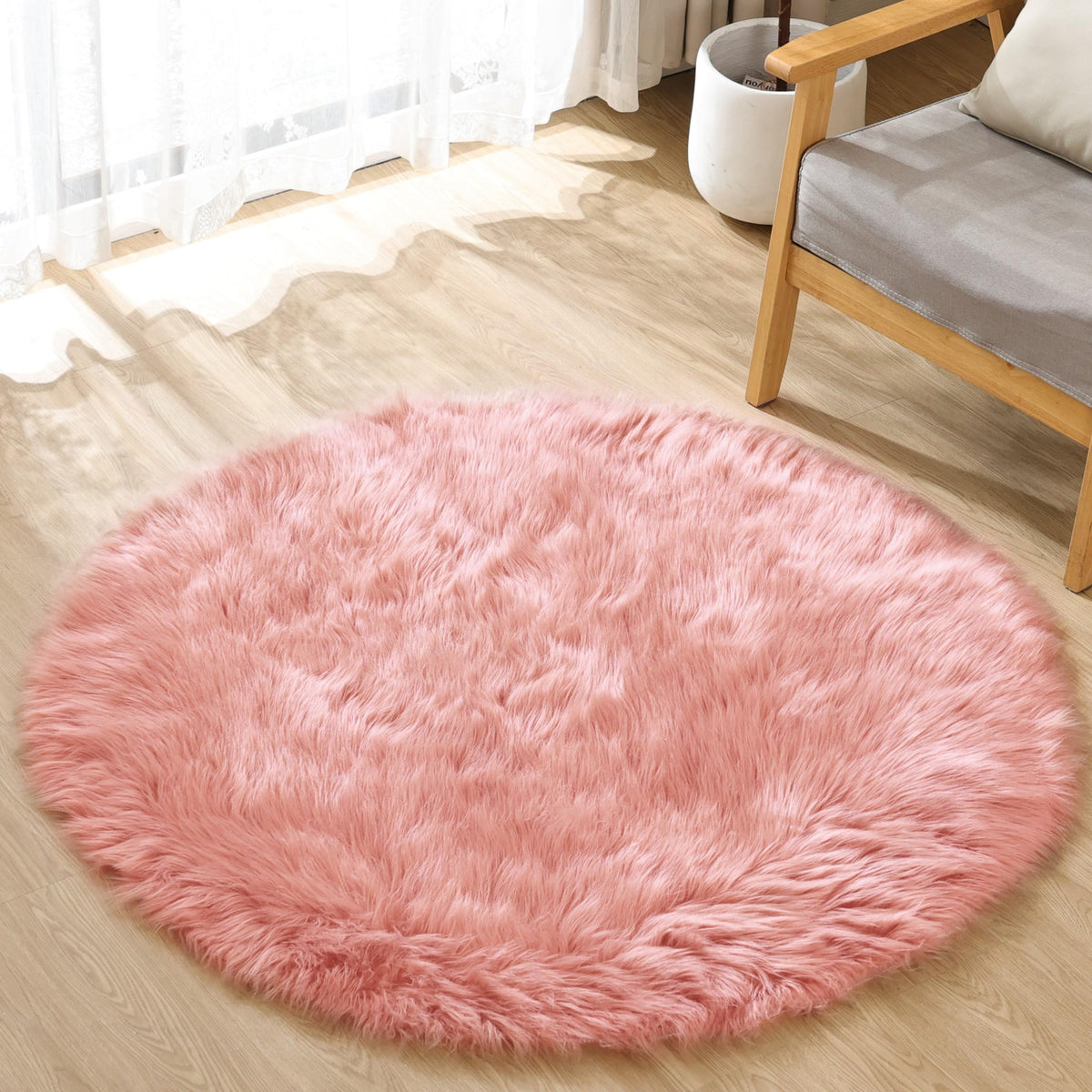 ORINOVA White Faux Sheepskin Shag Fur Runner Rugs for Living Room Bedroom Fluffy Washable Furry Area Rug 2x6 Nursery Rug Teen Room Décor
