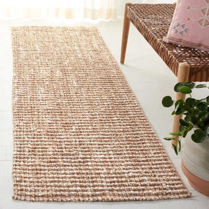 SAFAVIEH Natural Fiber Area Rug 8x10, Jute Knotted Large Natural NF447A