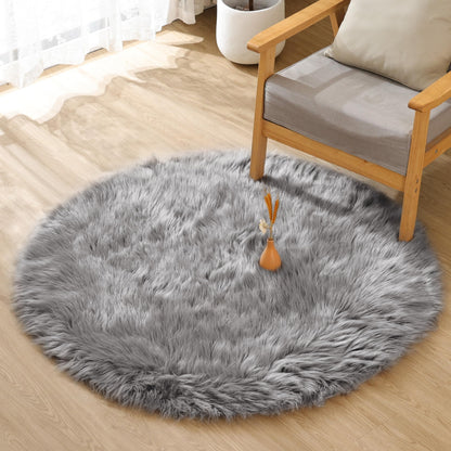 ORINOVA White Faux Sheepskin Shag Fur Runner Rugs for Living Room Bedroom Fluffy Washable Furry Area Rug 2x6 Nursery Rug Teen Room Décor