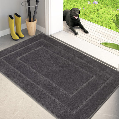PURRUGS Dirt Trapping Door Mat Indoor Entrance, 20" x 31.5", Beige