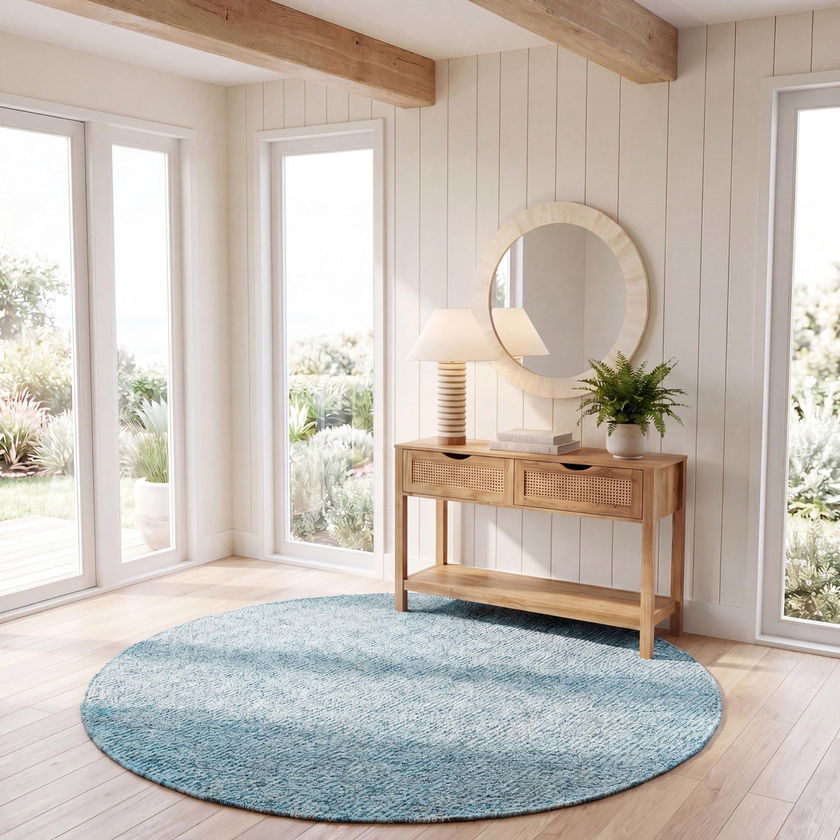 SAFAVIEH Natura Wool Area Rug 8'x10', Ivory & Light Grey NAT503A