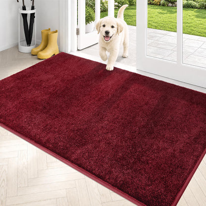 PURRUGS Dirt Trapping Indoor Door Mat, 31.5" x 47", Charcoal