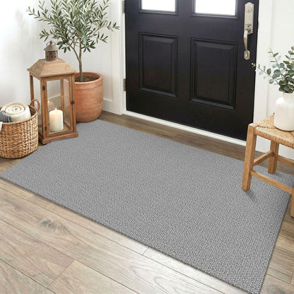 EARTHALL Washable Area Rug, Non Slip Entryway Rug, 4x6 Ft, Sand/Beige