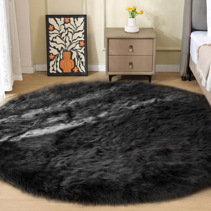 ORINOVA White Faux Sheepskin Shag Fur Runner Rugs for Living Room Bedroom Fluffy Washable Furry Area Rug 2x6 Nursery Rug Teen Room Décor