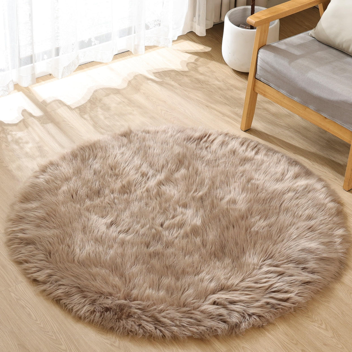 ORINOVA White Faux Sheepskin Shag Fur Runner Rugs for Living Room Bedroom Fluffy Washable Furry Area Rug 2x6 Nursery Rug Teen Room Décor