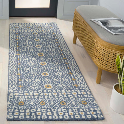SAFAVIEH Micro-Loop Collection Accent Rug - 4' x 6', Charcoal & Ivory, Handmade Wool, Ideal for High Traffic Areas in Entryway, Living Room, Bedroom (MLP801H)