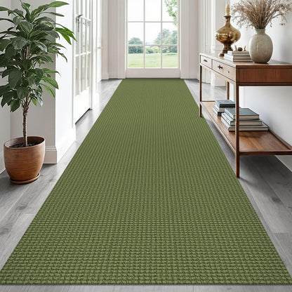 EARTHALL Woven Area Rug 3x5 Ft Washable Rugs for Entryway Braided Non Slip Rubber Backed Throw Rugs Door Mat Indoor Outdoor Entrance Cotton Carpet for Kitchen Foyer Front Door, Orange/Tan/Brown